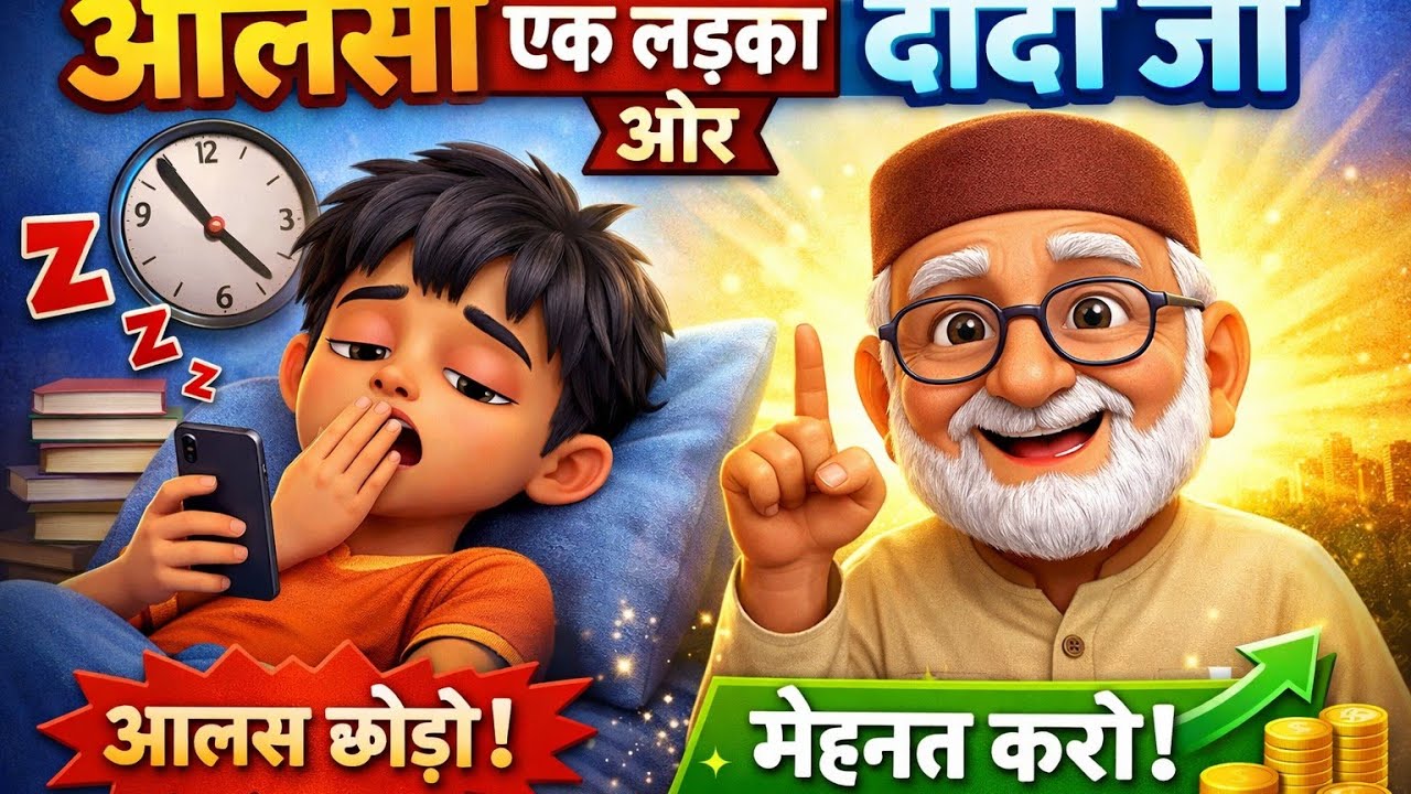 Aalsi Ek Ladka aur Dada Ji#viralvideo #cartoon #animation #facts #kartun #trending #trendingshorts 