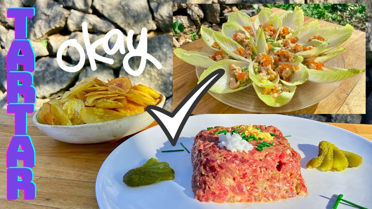 STEAK TARTAR tradicional ✅ y TARTAR DE SALMÓN 😋   - GUILLE RODRIGUEZ