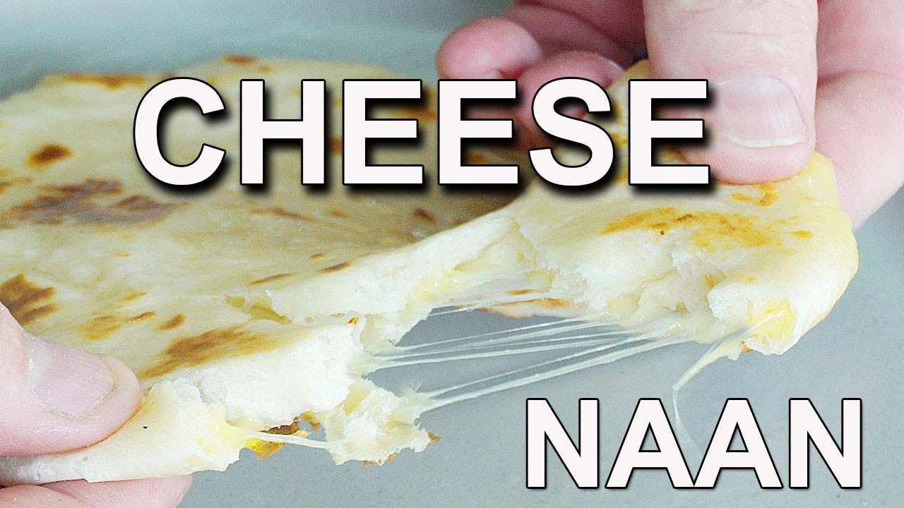 Cheese Stuffed Naan Recipe In Pan - Cheese Naan Recipe (Without Yeast, Without Oven, Without Tawa)