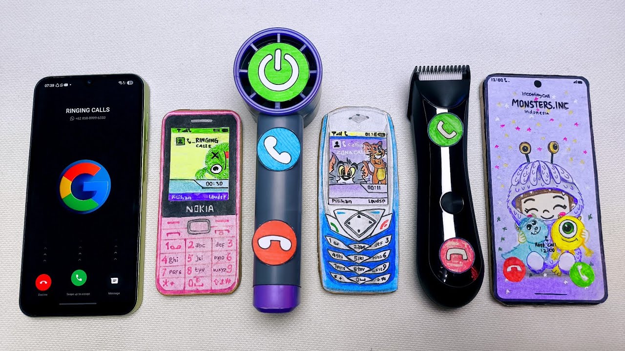 Galaxy a15 vs Nokia 210 vs Fan phone vs Nokia 310 vs Hair Clipper vs Xiaomi 17pm incoming call