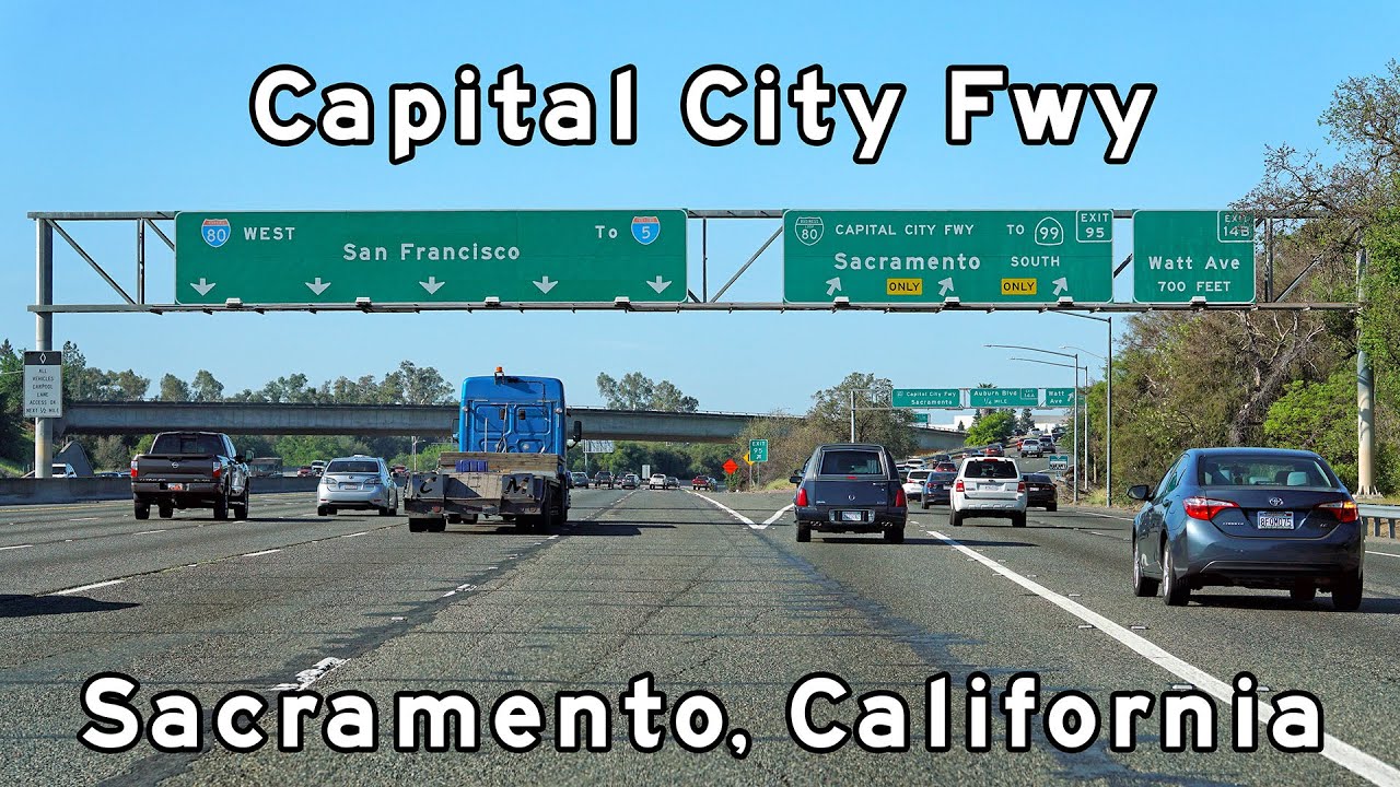 Interstate 80 Business - Capital City Freeway - Sacramento, California