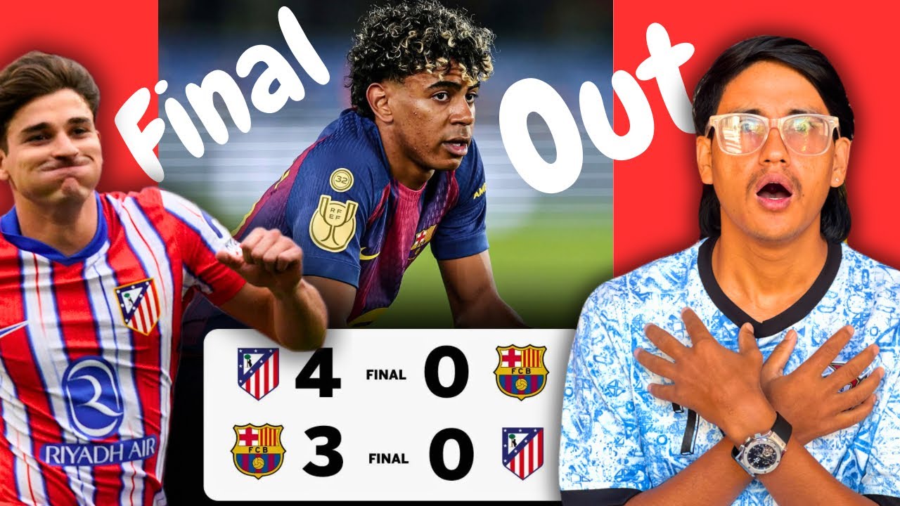 SO CLOSE SO FAR BARCELONA OUT FROM COPA DEL RAY!