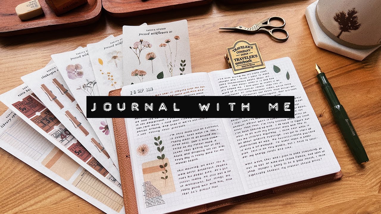 journal with me // chatty plans for next month & decorating journal spreads