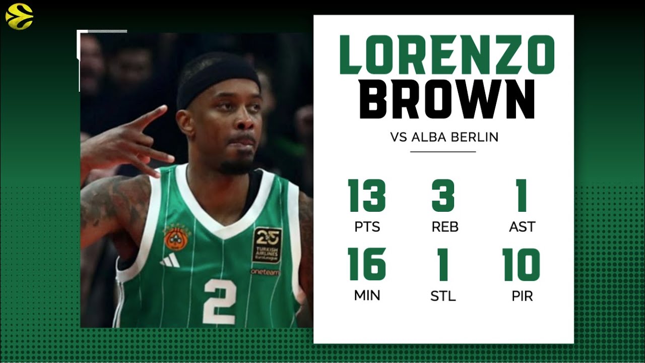 Panathinaikos - Alba Berlin 91-81 | Euroleague R30 Lorenzo Brown (13 Points , 10 PIR)