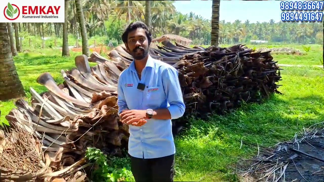 தென்னை மட்டைகளை இயற்கை உரமாக்கலாமா⁉️இனி தென்னை கழிவுகளை உரமாக்கலாம் நம்ம Emkay Shredder இருந்தால்🤑