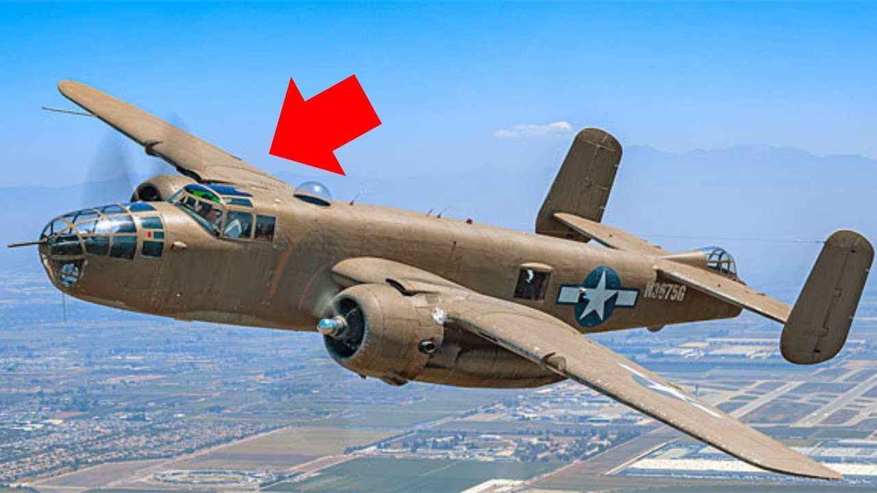 German Pilots Laughed at the B 25, Until Its 12 Nose Mounted  50 Cals Created a Wall of Lead