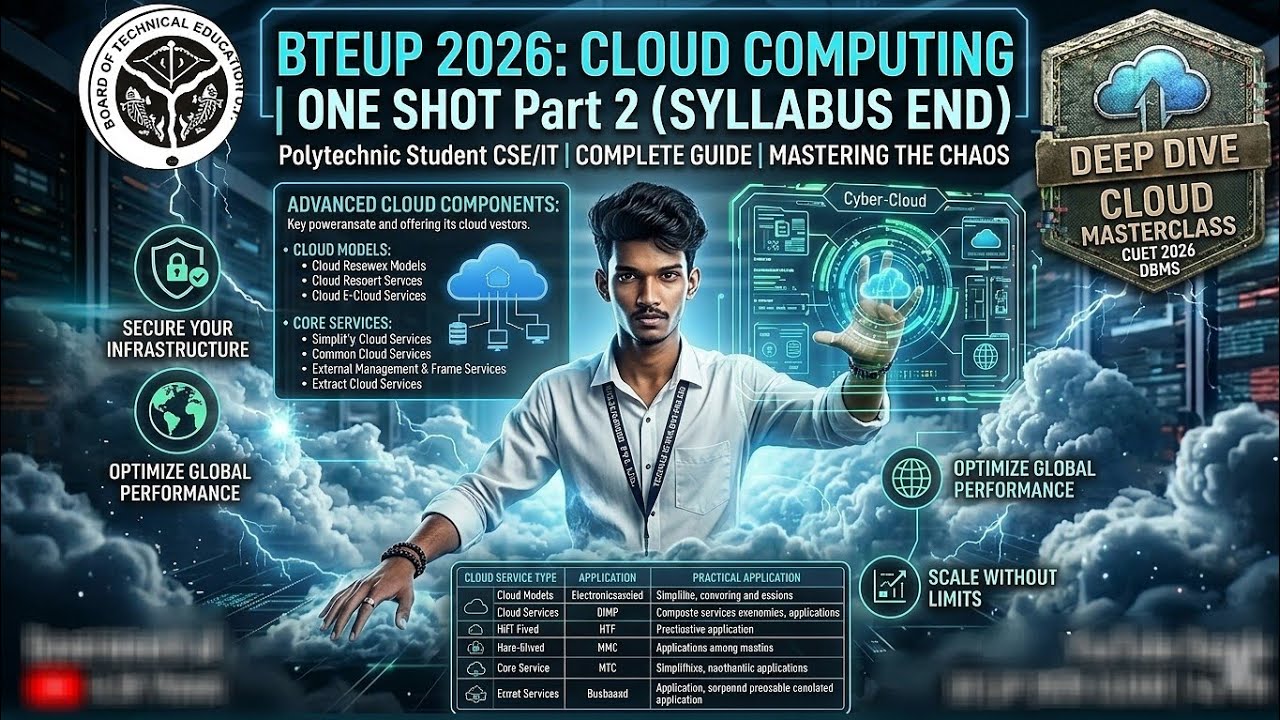  Cloud Computing One Shot (Part 2) BTEUP 2026 | Syllabus End | Polytechnic CSE/IT 