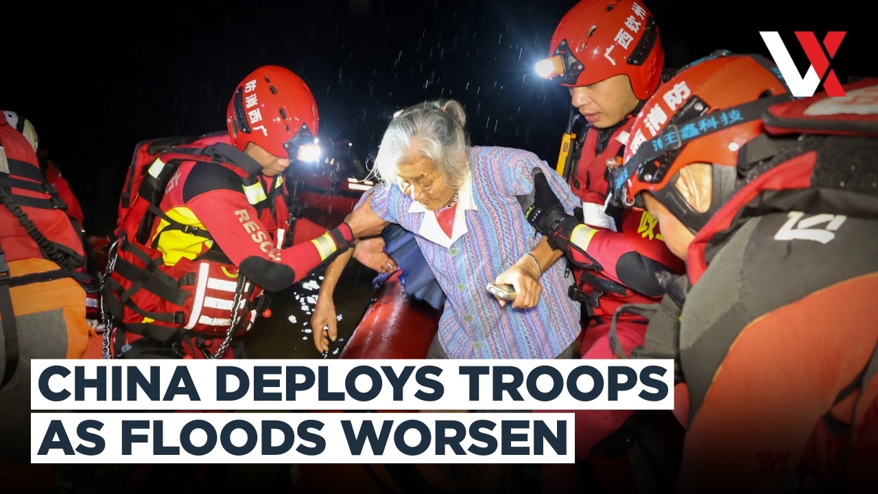 Chinese Soldiers Rescue Flood Victims After Guangxi Embankment Crisis | VERTEX