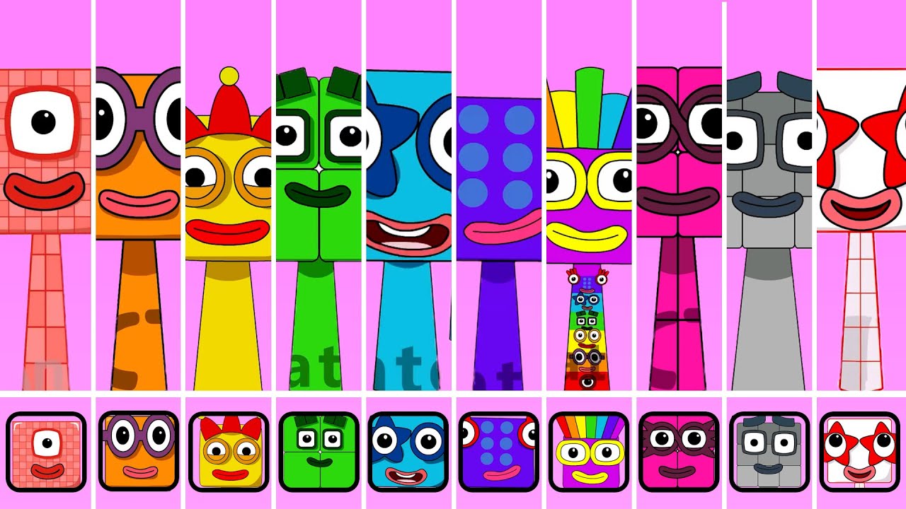 Srunki OC One, Two, Three, Four, Five, Six, Seven, Eight, Nine, Ten (Numberblocks)