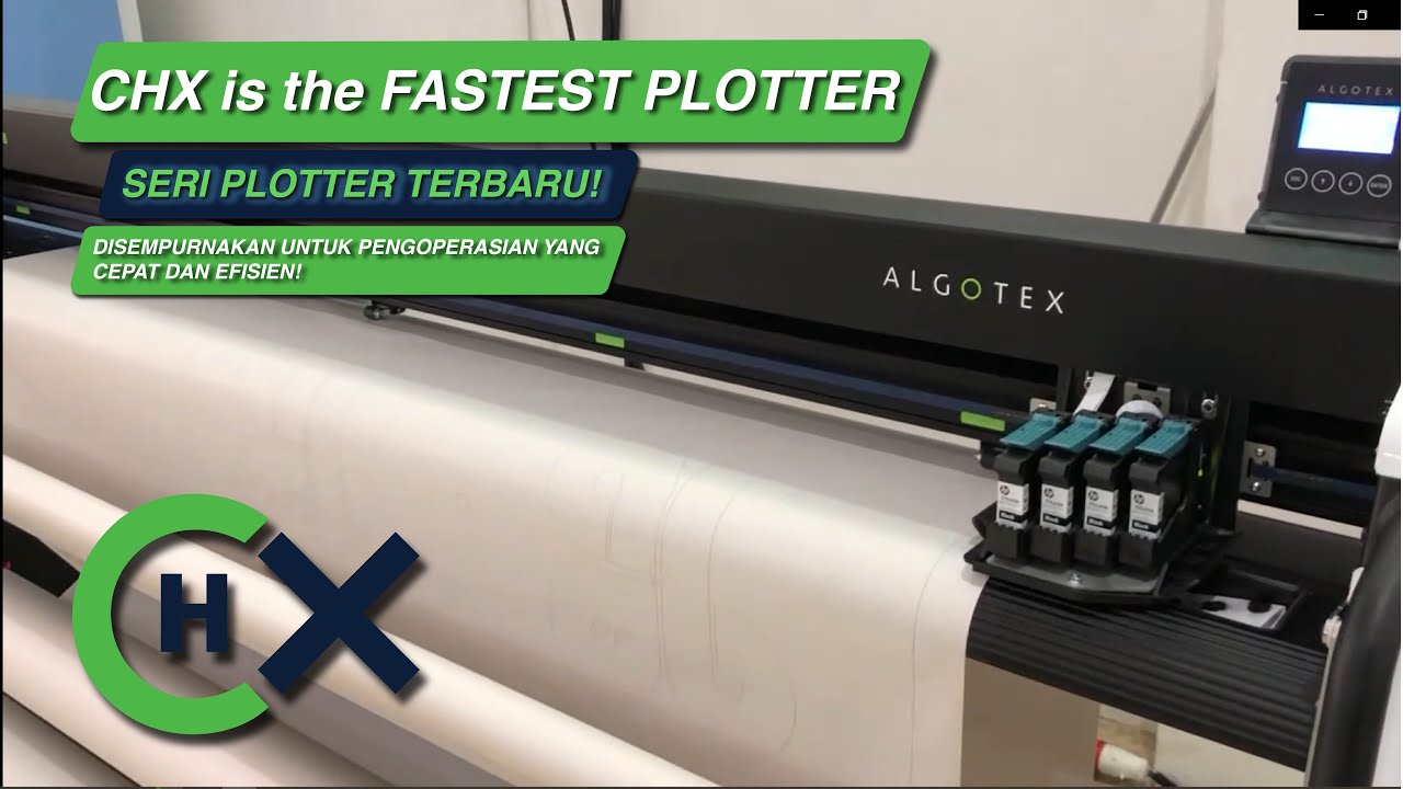 Terbaru! CHX Plotter: Print pola marker jadi lebih cepat! Dengan inovasi terbaru dan kinerja tinggi!