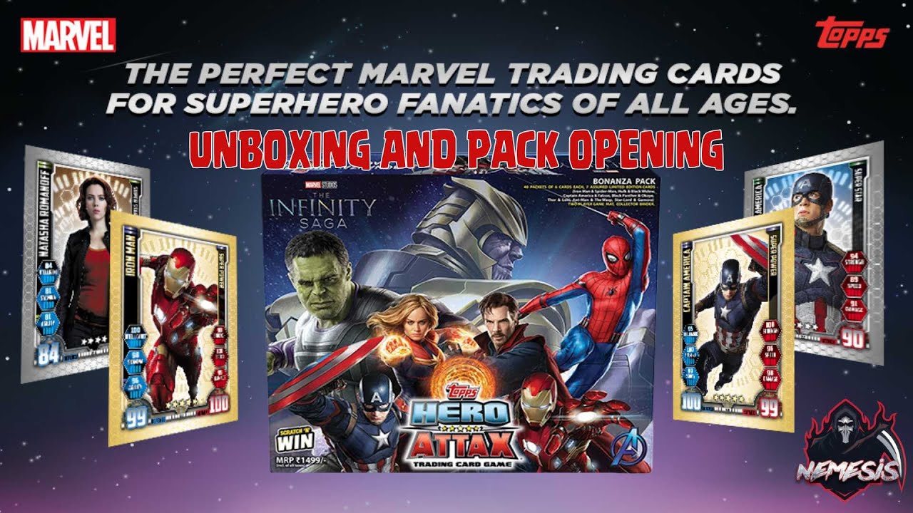 MARVEL HERO ATTAX 2021 BONANZA PACK OPENING, UNBOXING #MustWatch || NemesisYT