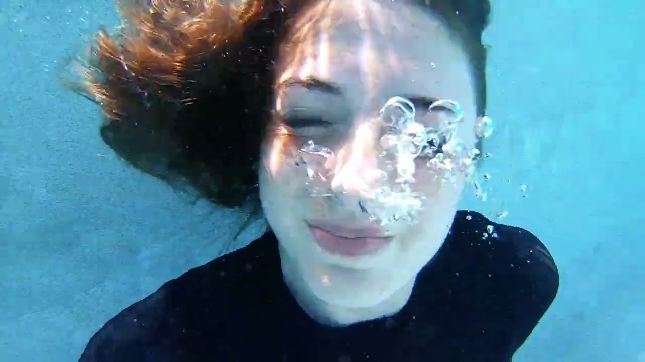 Beautiful woman underwater