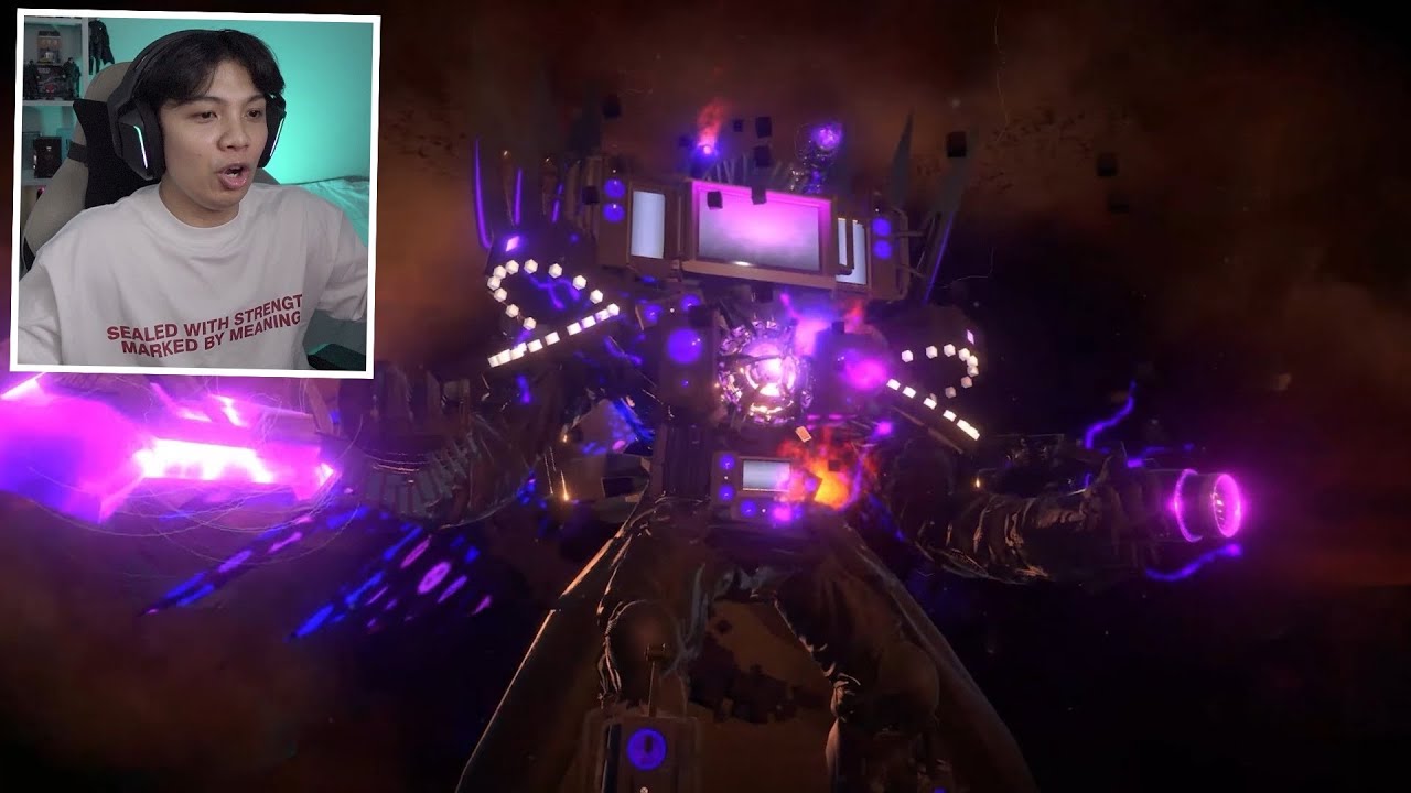 React What If WITHER STORM Titan TV Man was in skibidi toilet 77