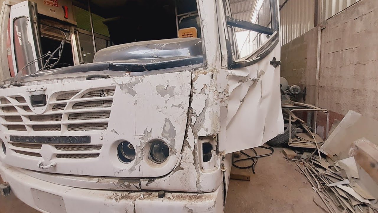 accident bus repair dainting painting