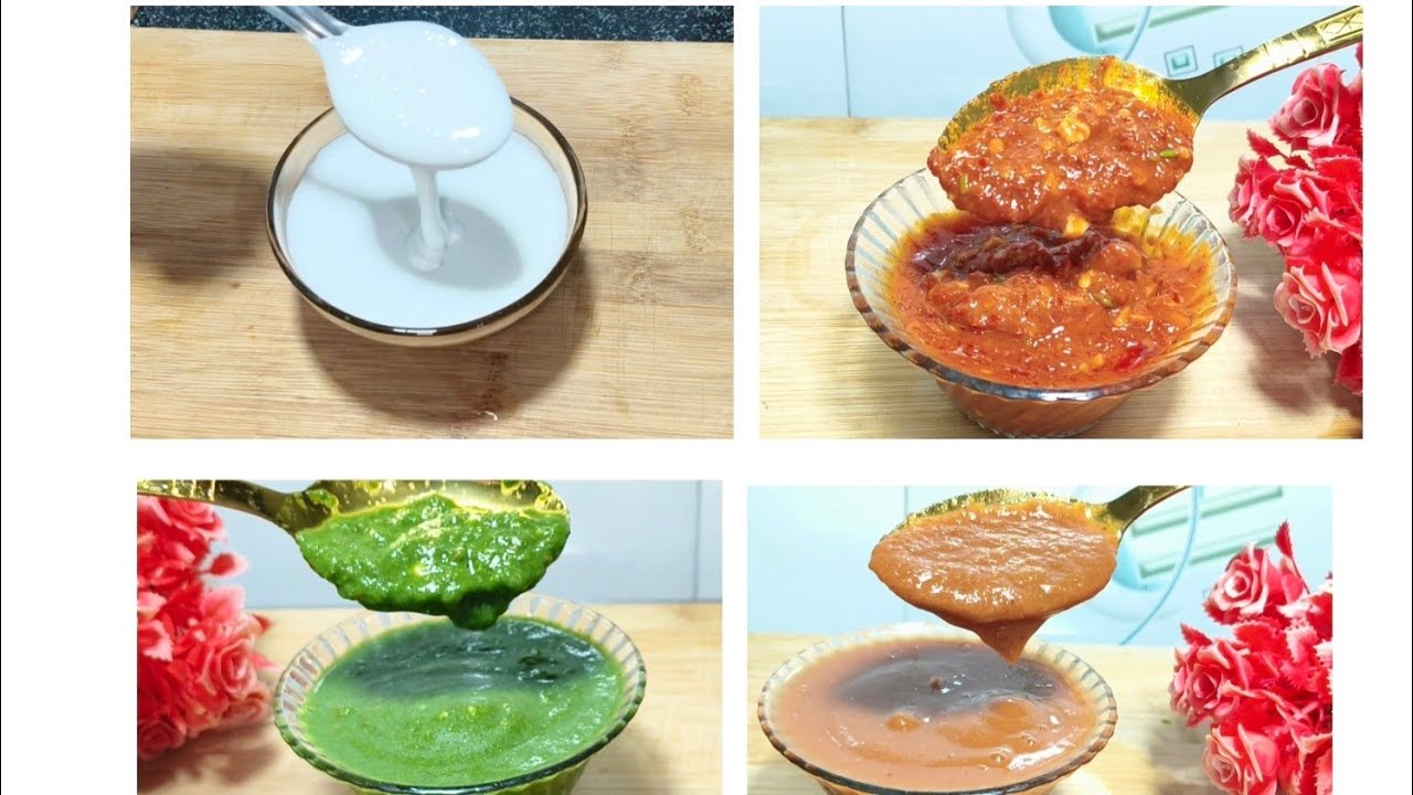 PRE RAMADAN PREPARATION THREE TYPES OF CHUTNEY