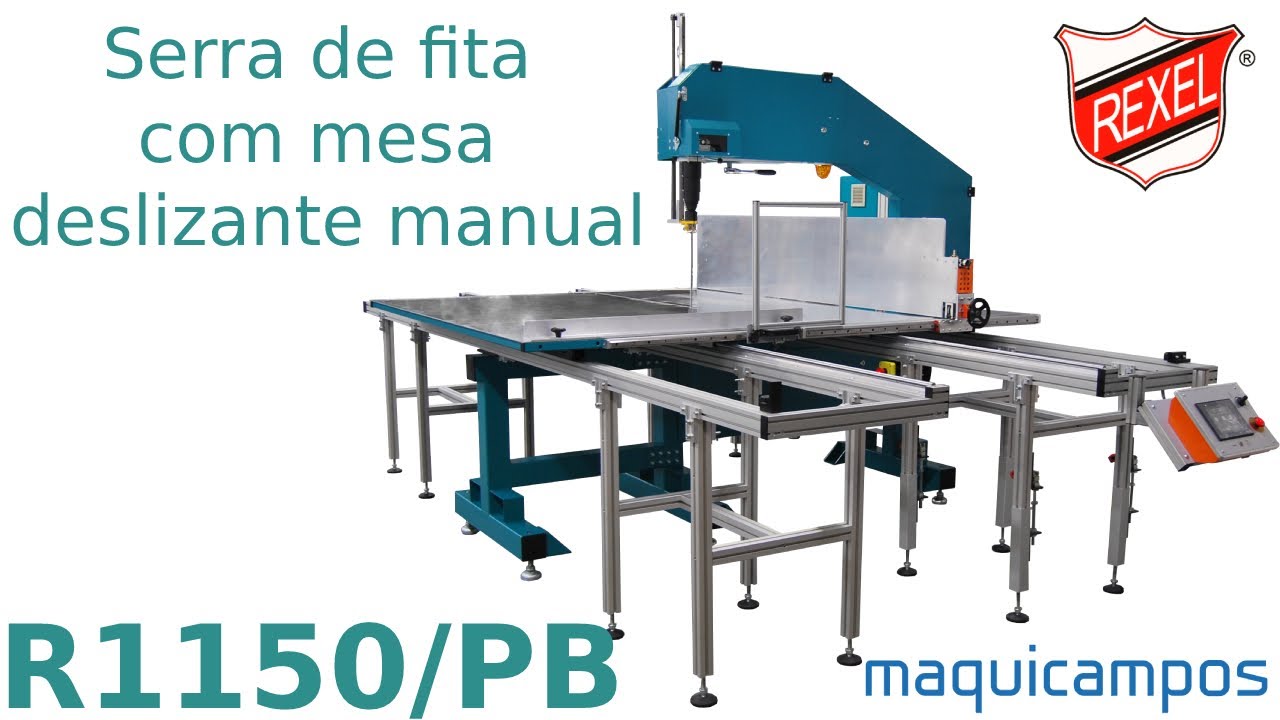 Serra de fita R1150/PB com mesa deslizante manual