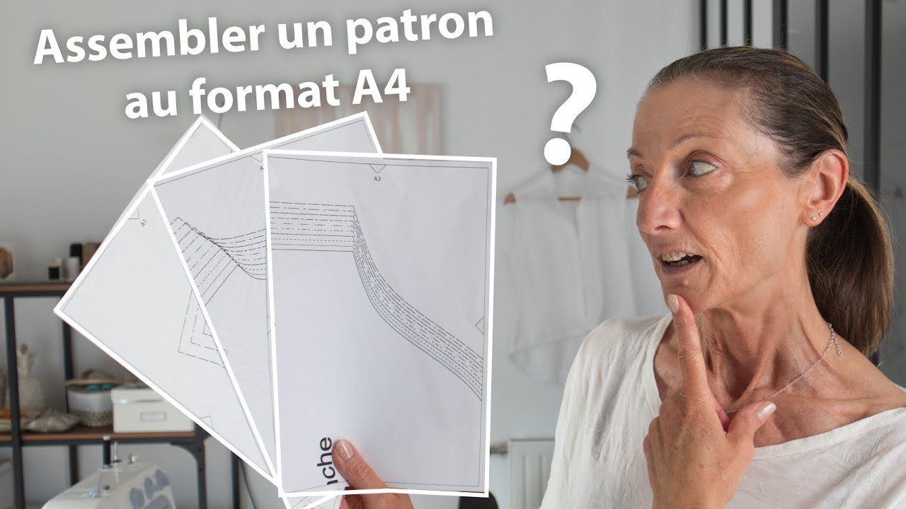 Assembler un patron de couture A4 (l'imprimer, le recopier et le r&eacute;utiliser)