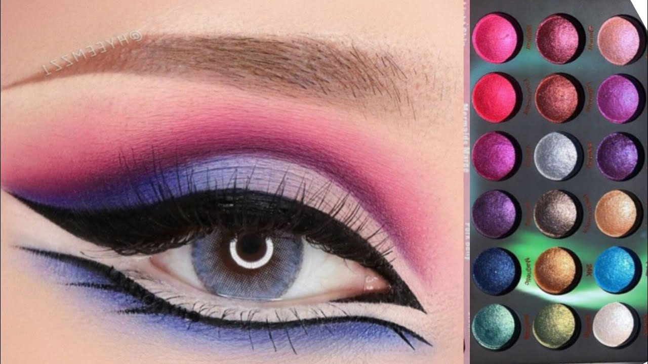 Cut Crease Eyes Make-up Tutorial Step By Step Eyes Makeup beautiful linear Makeup By Nargis Ali