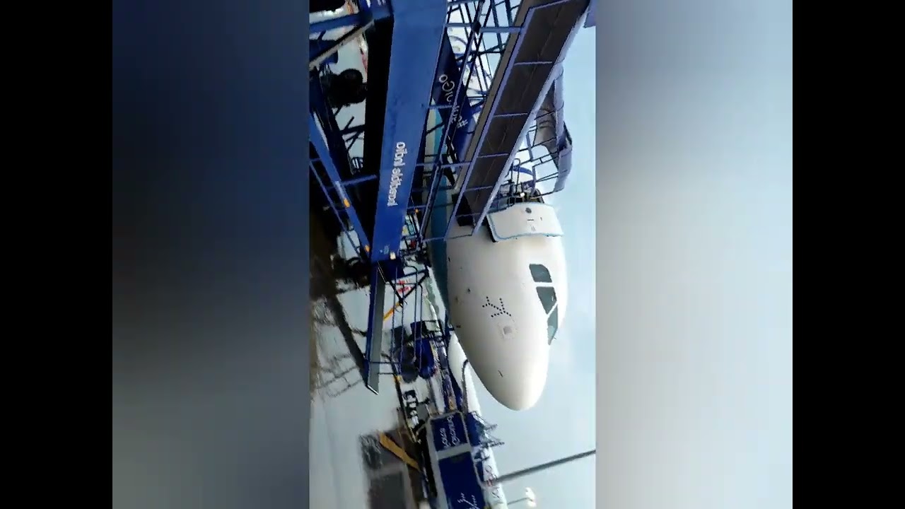 Aircraft view'||  With Rain 🌧️ ke saath dekho #airport #viral #filmora #airlines #india