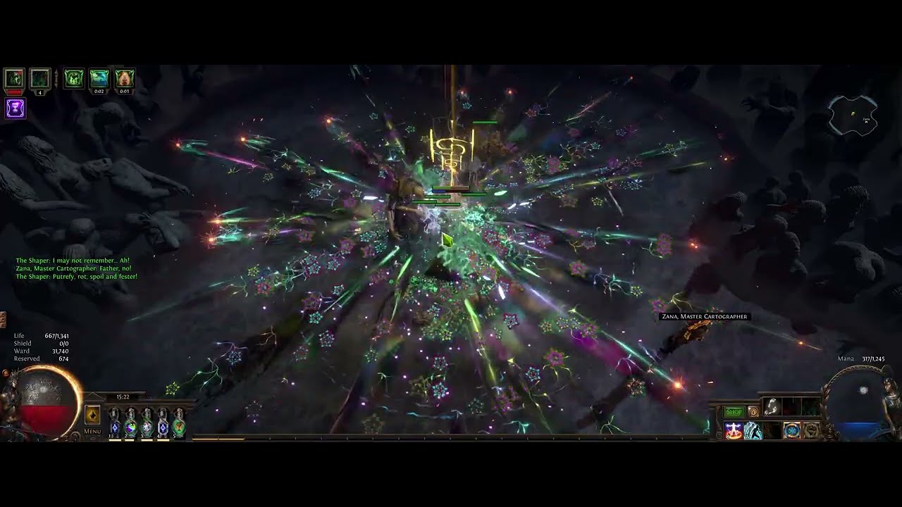 Poe 3.28 AFK Build?! Elementalist Ward Break Destroys Uber Elder