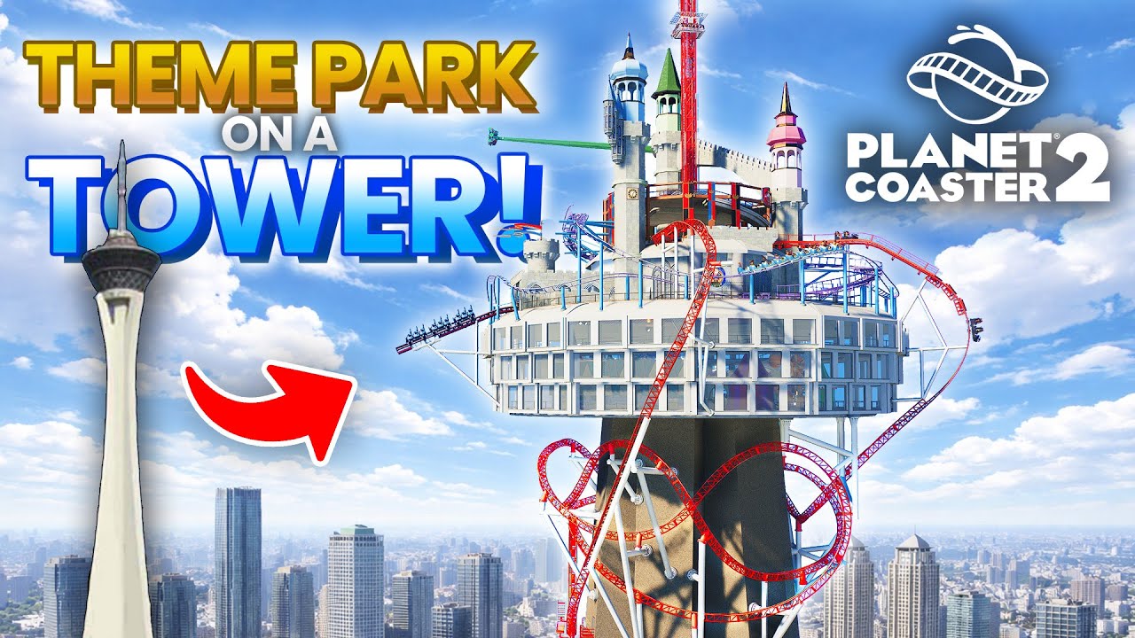 Building this SKYSCRAPER Theme Park was INSANE | Planet Coaster 2