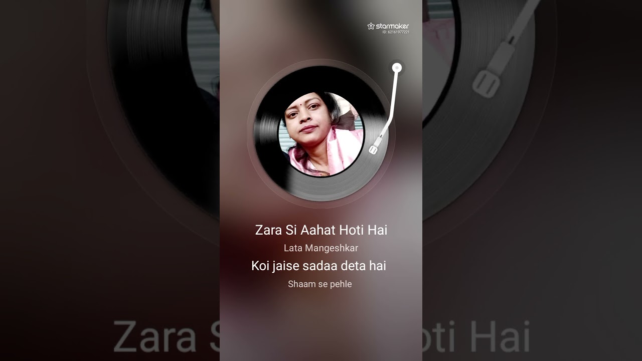 #zara si aahat#song #lata ji#bollywoodcoversongs #music #singer 