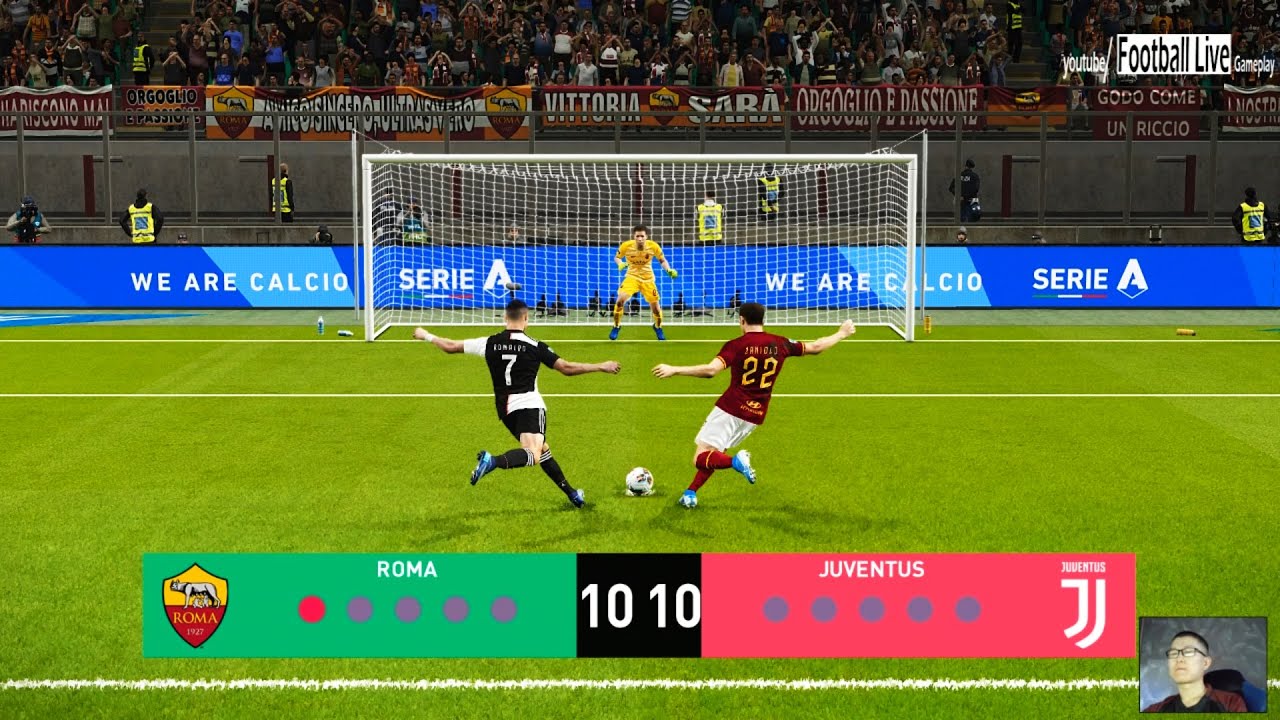 PES 2020 | Roma vs Juventus FC | Penalty Shootout | Gameplay PC | C.Ronaldo vs Roma