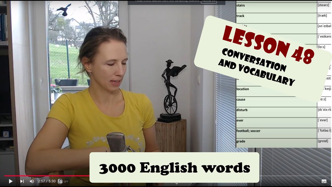 Lesson 48, regular load of questions for you. Enjoy your new vocabulary and study hard.