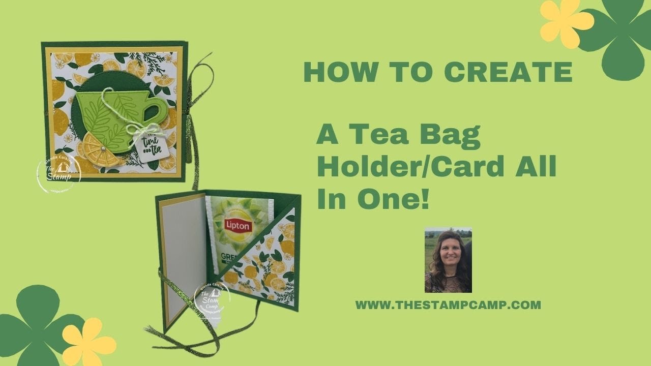 🔴Let's Create A Super Cute Tea Bag Holder/Card All In One!