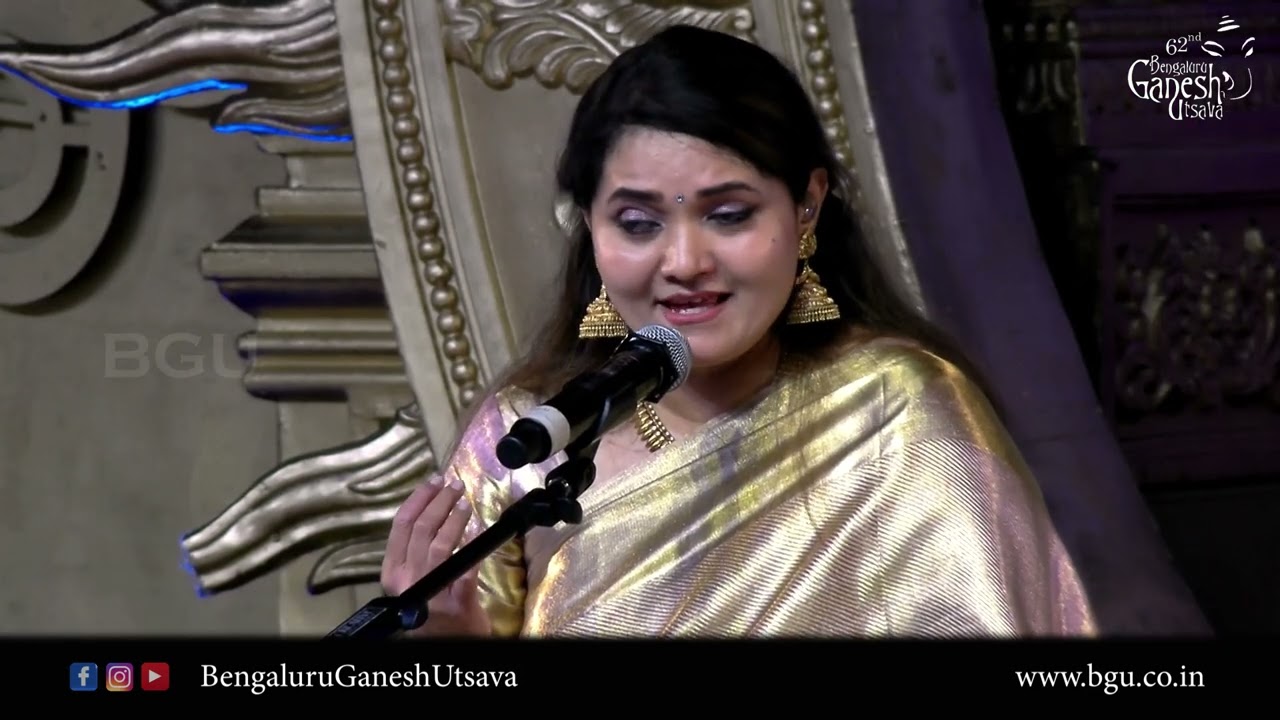 SA RI GA MA PA DA NI SAPTASWARA |Anuradha Bhat |Bhakti Sangeetha |62nd Bengaluru Ganesh Utsava 2024