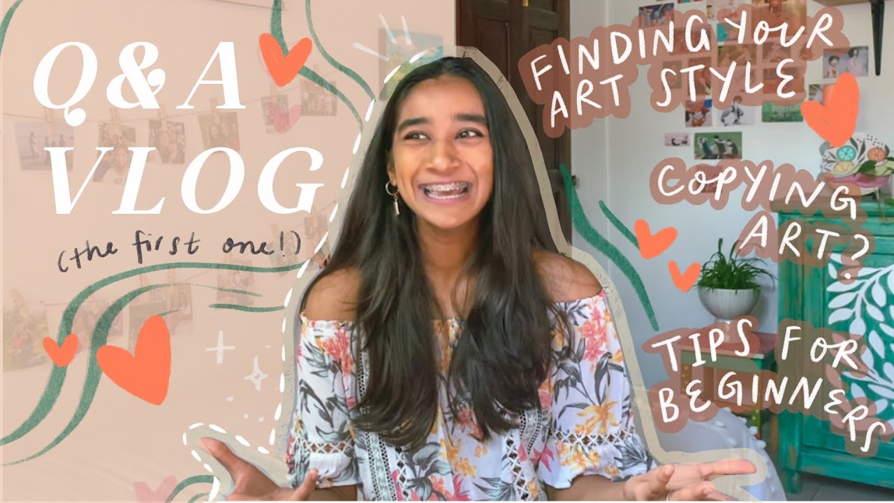 How to find YOUR artstyle, copying art styles? + art tips for beginners! (First Q&A vlog!) ✨