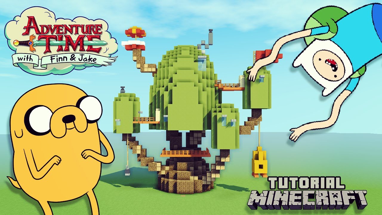 Como hacer la casa de FINN Y JAKE en MINECRAFT
