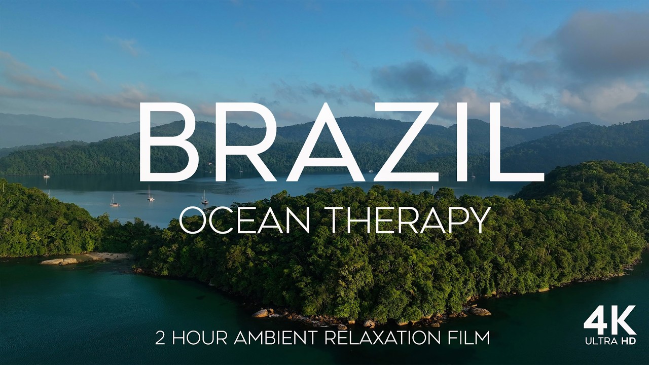 Ocean Therapy | Brazil | 4K Aerial Ambient Relaxation