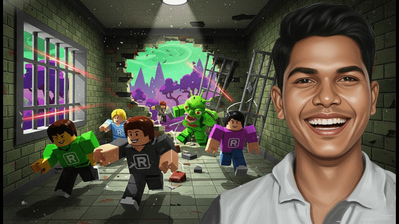Alien Mode Escape in Barry’s Prison Run 👽 | Roblox Gameplay