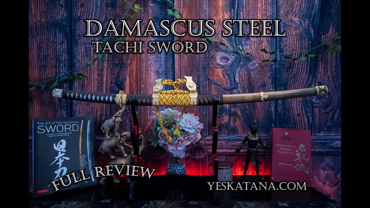 A BUDGET TACHI SWORD IN DAMASCUS STEEL THAT IS ACTUALLY GOOD  | FULL REVIEW@yeskatana8860 #tachi