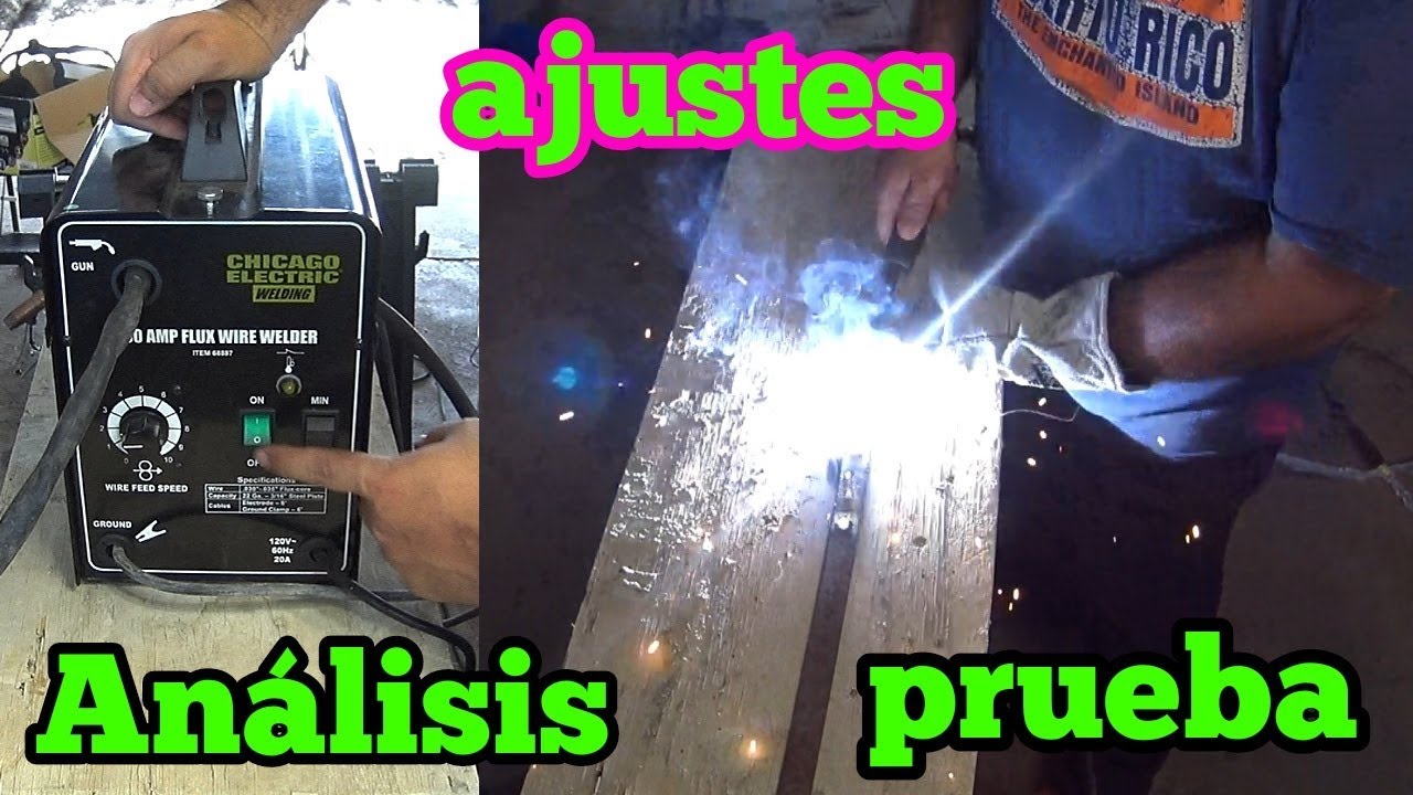 Máquina soldar Chicago electric análisis y como usar Harbor Freight Tool