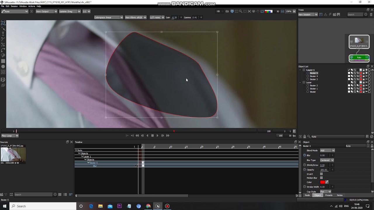 Silhouette ல் defouces blur யை how to apply roto simple explain எளிதாக animate சொய்யலாம் part-3