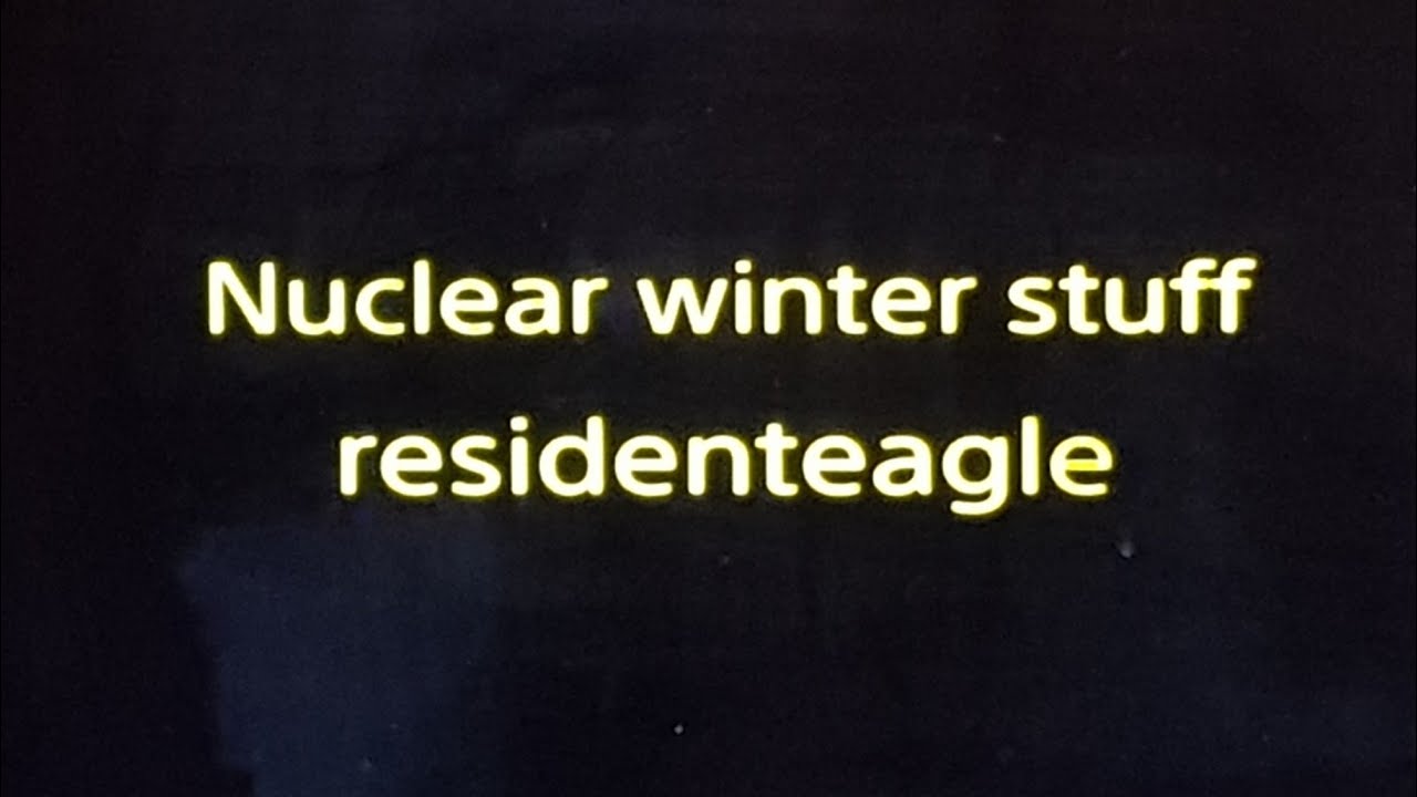 Nuclear winter stuff