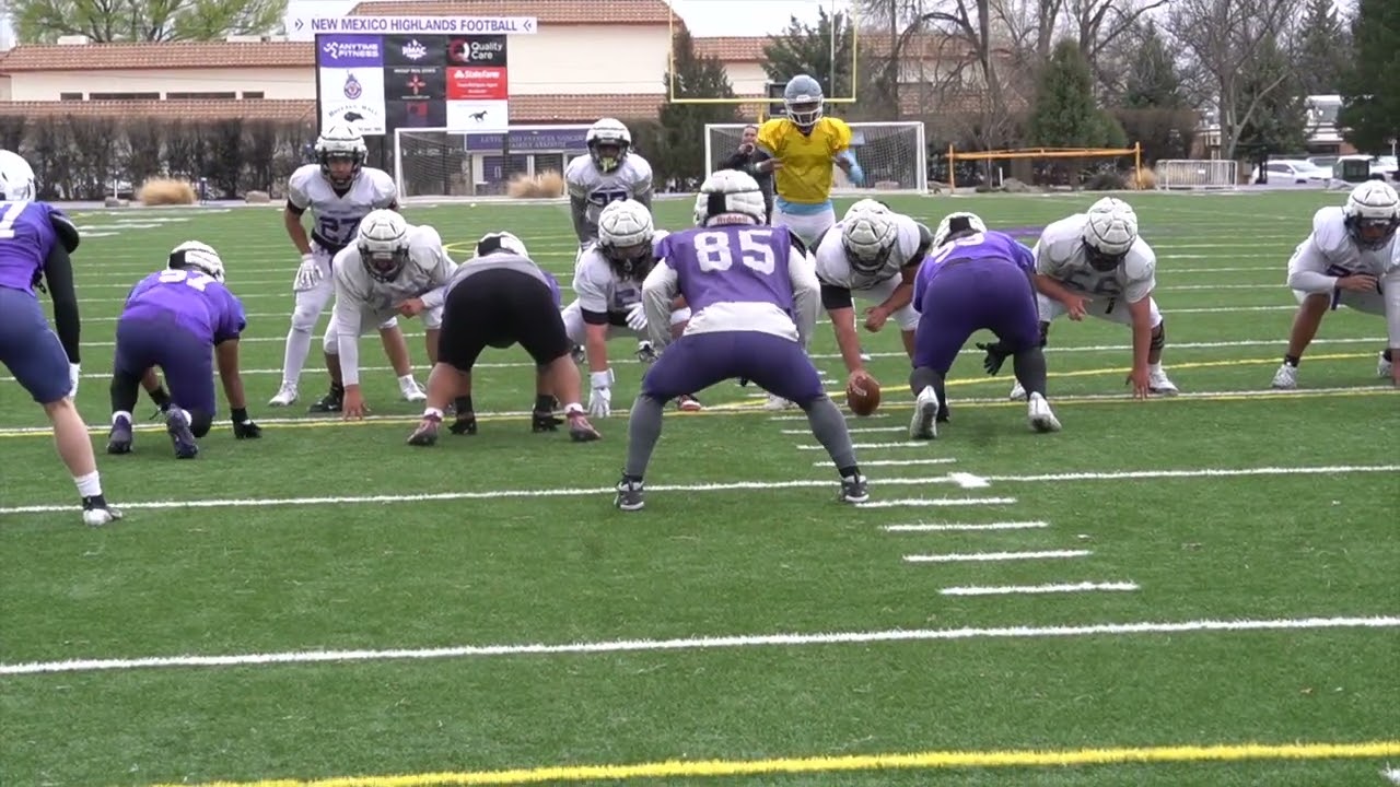 1st Scrimmage of the spring FOR NMHU FOOTBALL