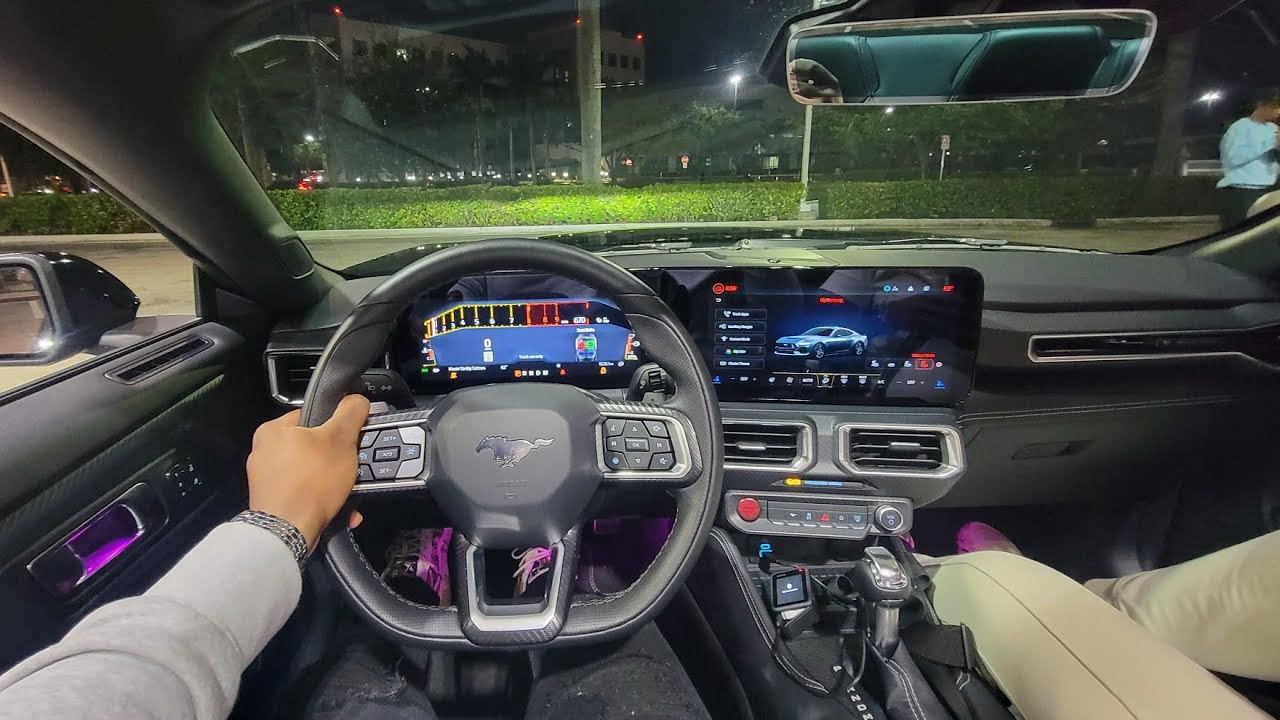 Crazy night POV drive in a 2024 Ford Mustang GT while racing a Stage 2 BMW M340I. To The Limits