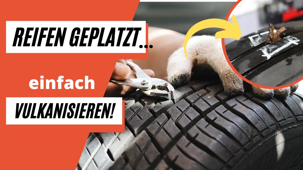 Loch im Autoreifen flicken in nur 3 Schritten!💡
