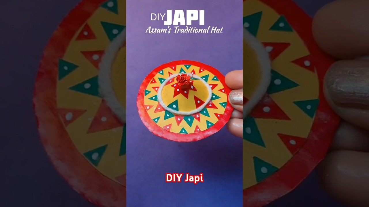 DIY Japi(Assam's Traditional Hat) #shorts #diy #bihu #assam #japi #craft #trending #assamese #paper