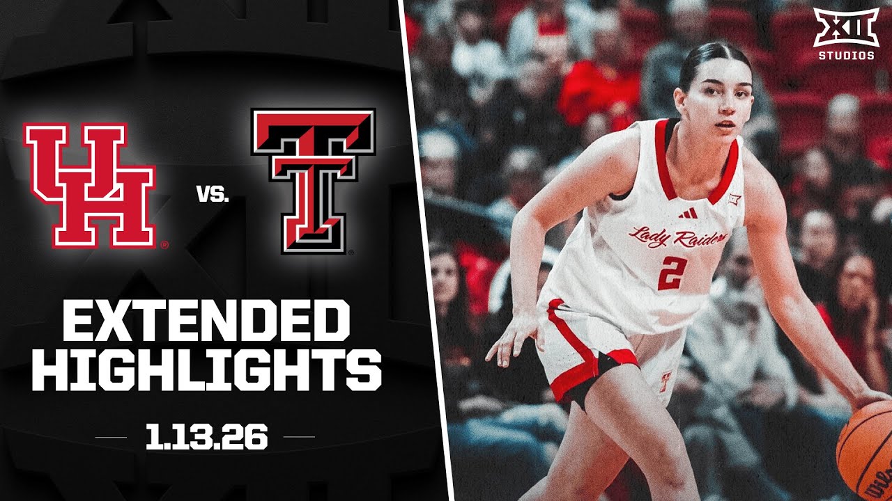 Houston vs. #17 Texas Tech Extended Highlights | 2025-26 Big 12 Women's Basketball