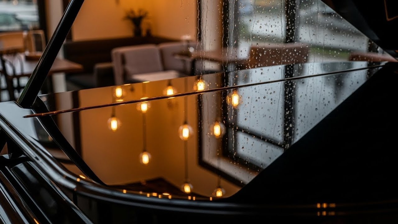 Piano Bar Afternoon jazz Playlist (Study, Work, chill, cafe) - Wavy Blue Lo-Fi Music