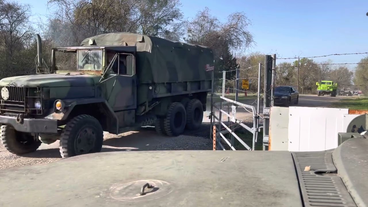 2022 Steel Soldiers Texas Rally Convoy leaving the ranch
