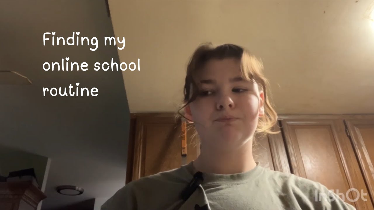 Finding my online school routine ‼️😋