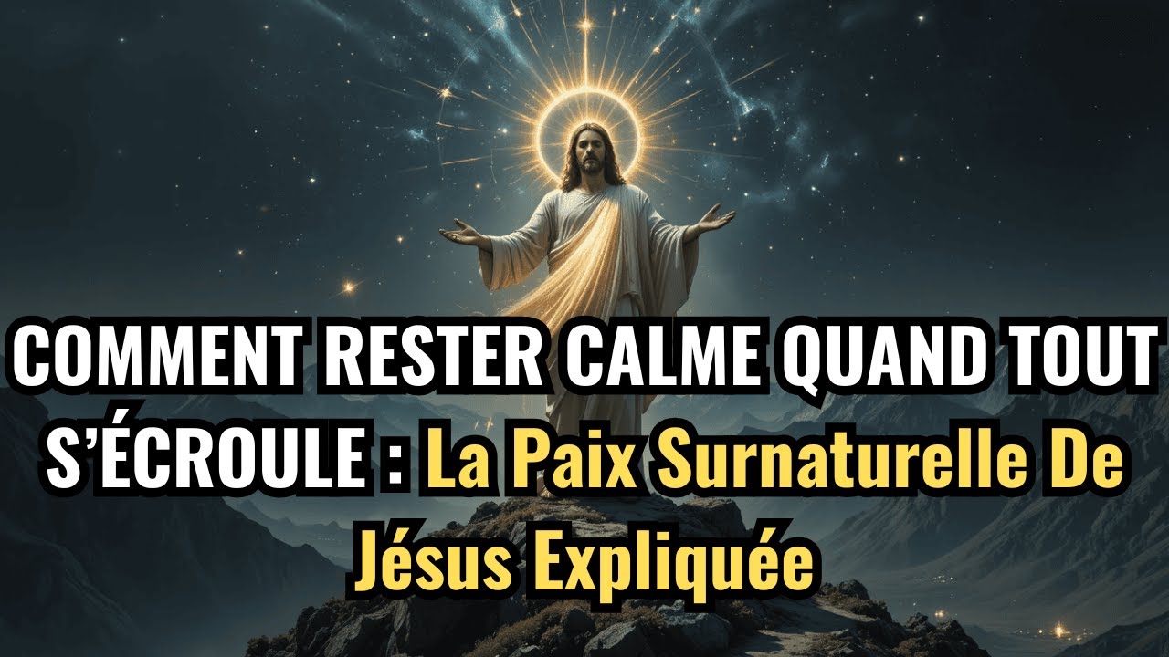 COMMENT RESTER CALME QUAND TOUT S’ÉCROULE : La Paix Surnaturelle De Jésus Expliquée
