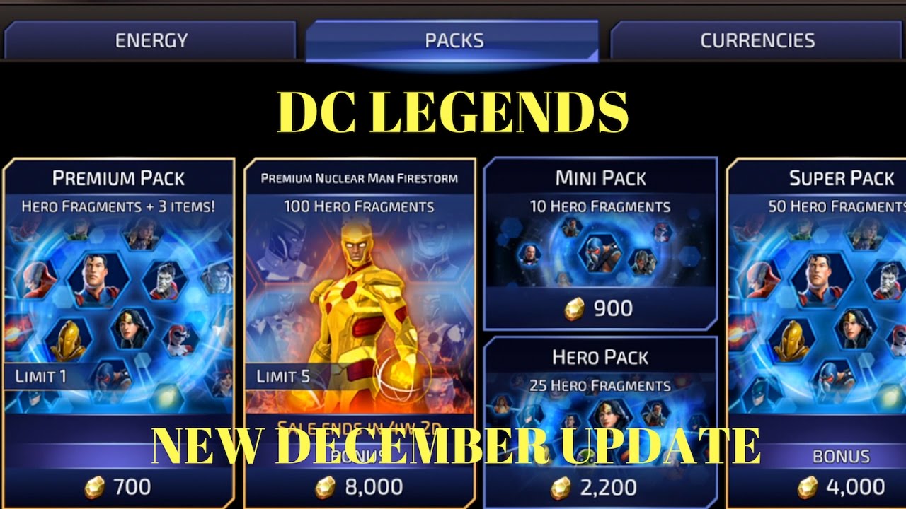 DC Legends New December Update