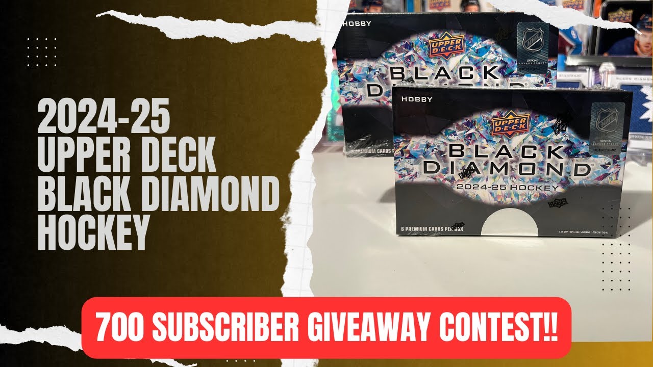 2024-25 Upper Deck Black Diamond Hockey 2 Hobby Boxes!