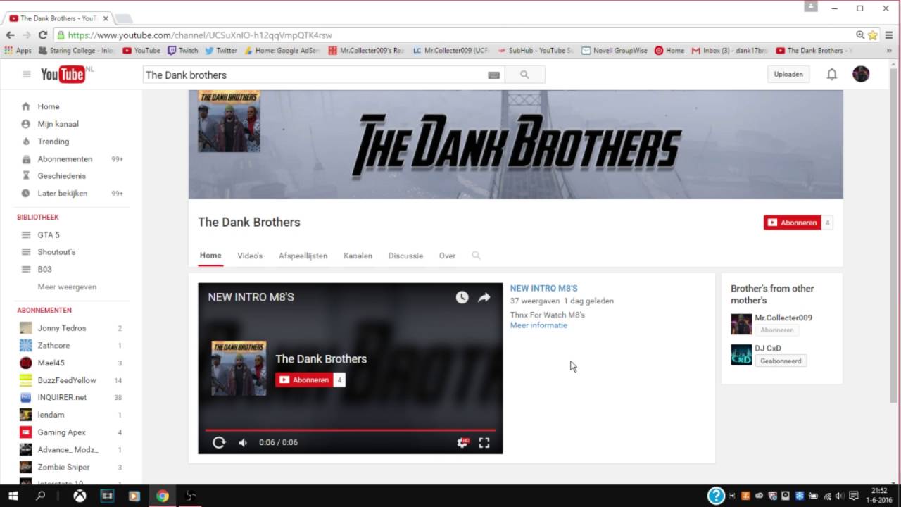 ABONEER  OP THE DANK BROTHERS !!! (NIEUW ENGELS KANAAL)